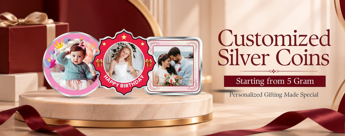 Customized Silver Coins Starting from 5 Gram: Personalized Gifting Made Special