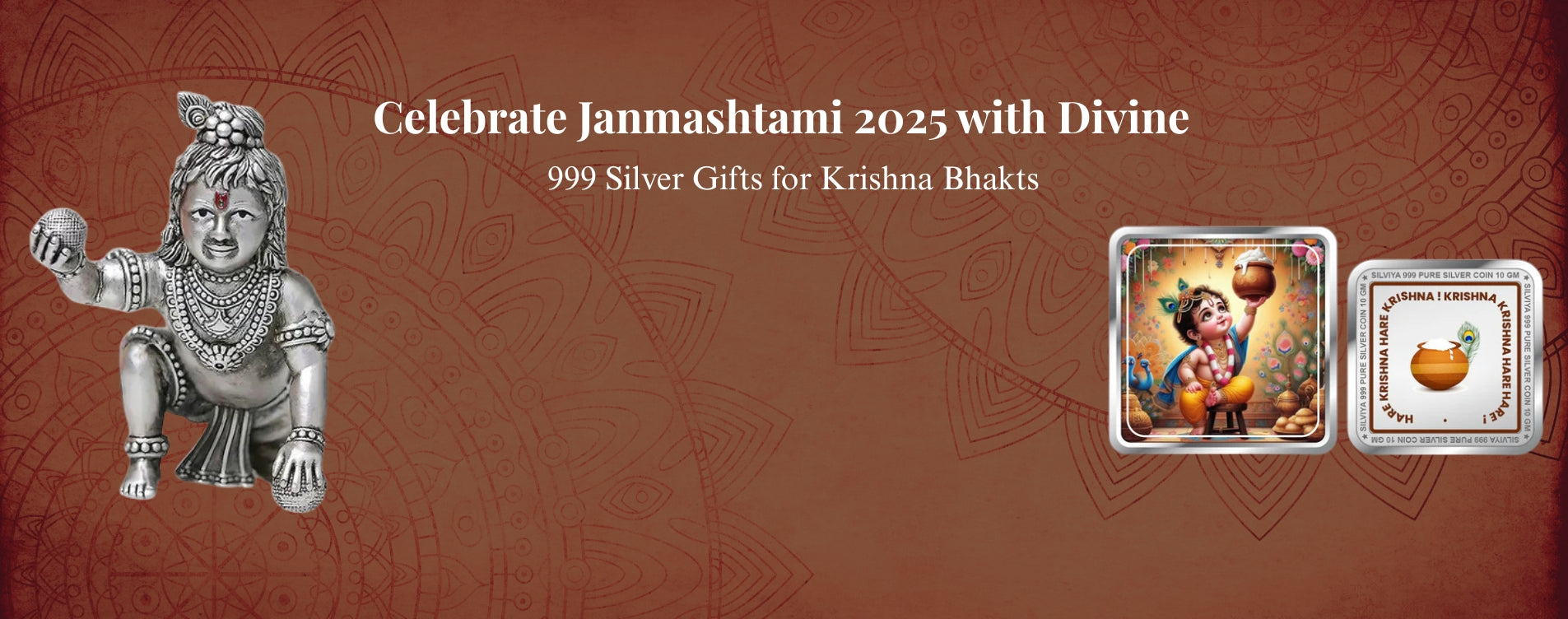 Celebrate Janmashtami 2025 with Divine 999 Silver Gifts for Krishna Bhakts