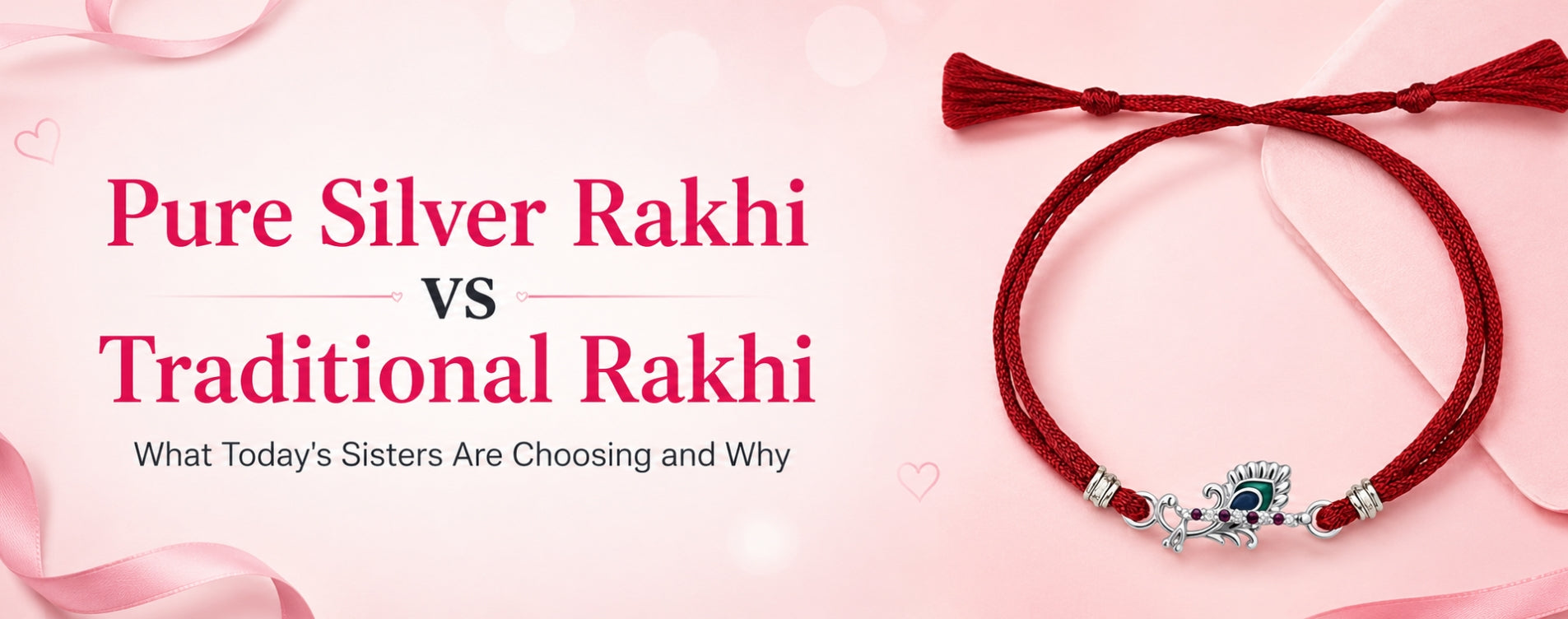 Pure Silver Rakhi vs Traditional Rakhi