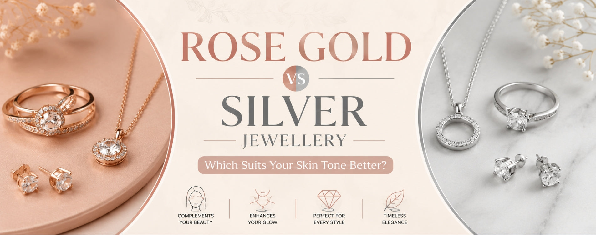 Rose Gold vs Silver Jewellery: Which Suits Your Skin Tone Better?