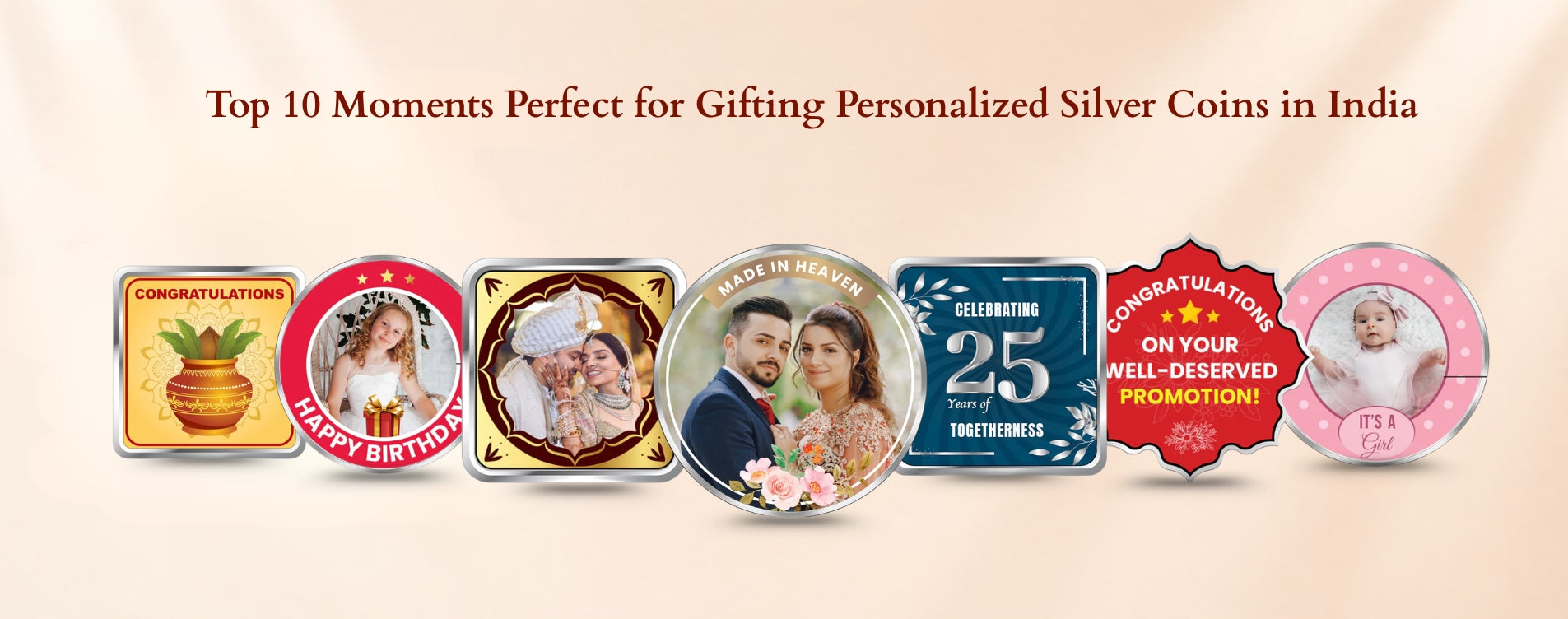 Top 10 Moments Perfect for Gifting Personalised Silver Coins in India