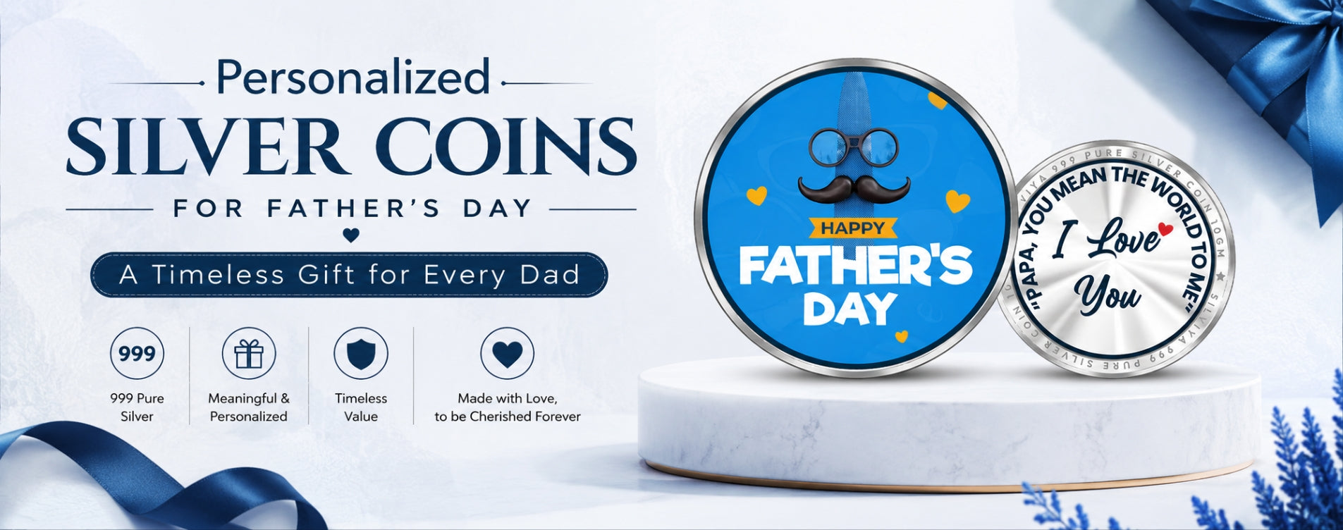 Personalised Silver Coins for Father’s Day: A Timeless Gift for Every Dad