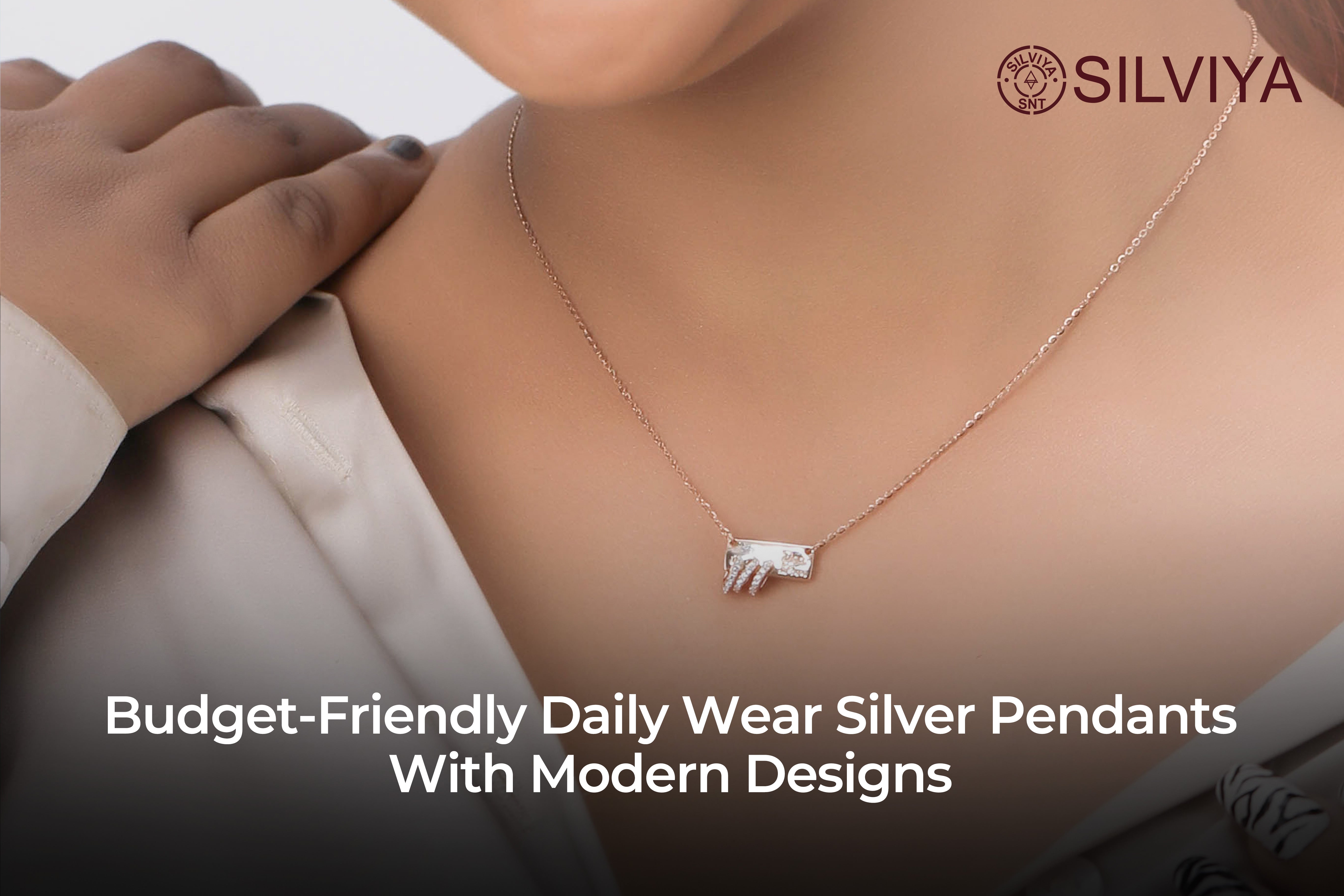 Silver Pendants With Modern Designs