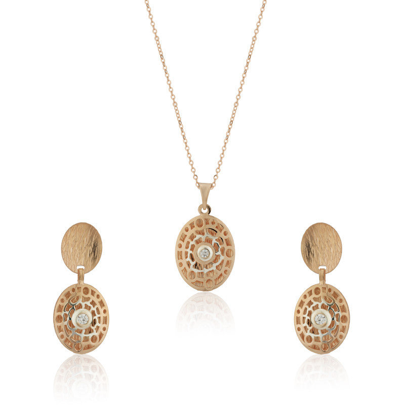 925 Silver Oval Filigree Pendant
