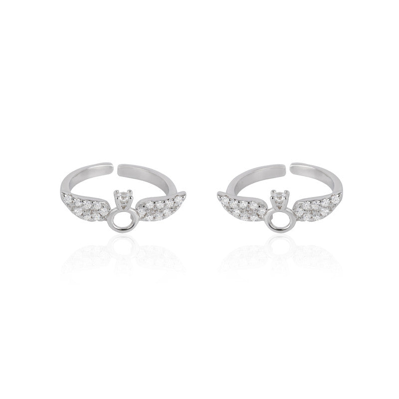 Sterling Silver Angel Wing Toe Ring