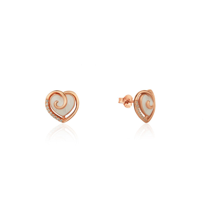 925 Silver Crazy Heart Earrings