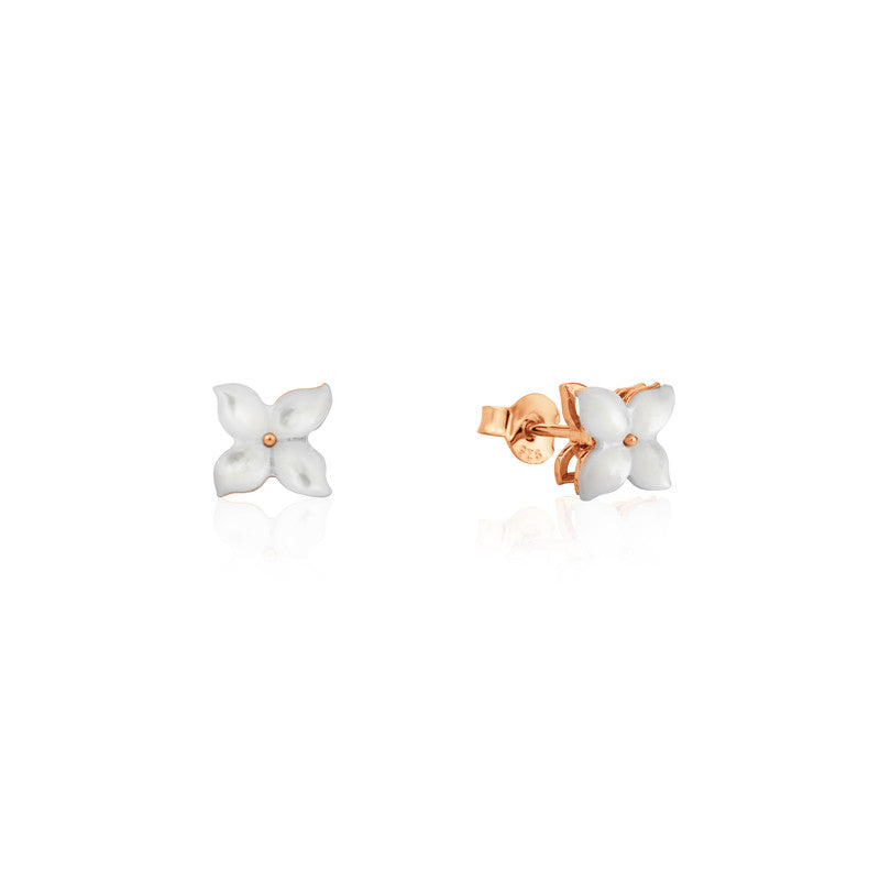 925 Silver Spinning Leaf Design Earrings