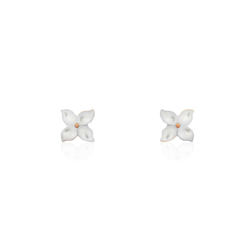 925 Silver Spinning Leaf Design Earrings