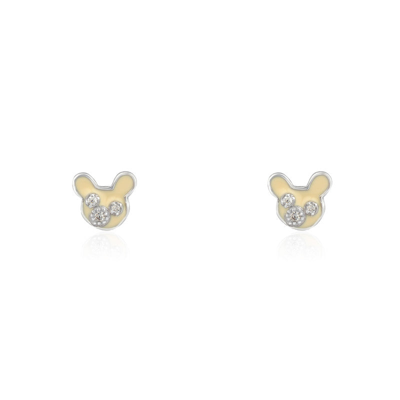 925 Silver Mickey Mouse Earrings for Kids