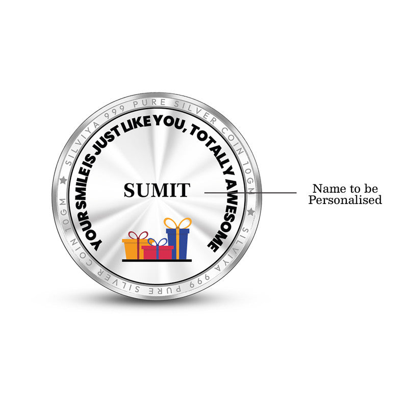 Personalized Birthday Precious 999 Pure Silver Coin Round