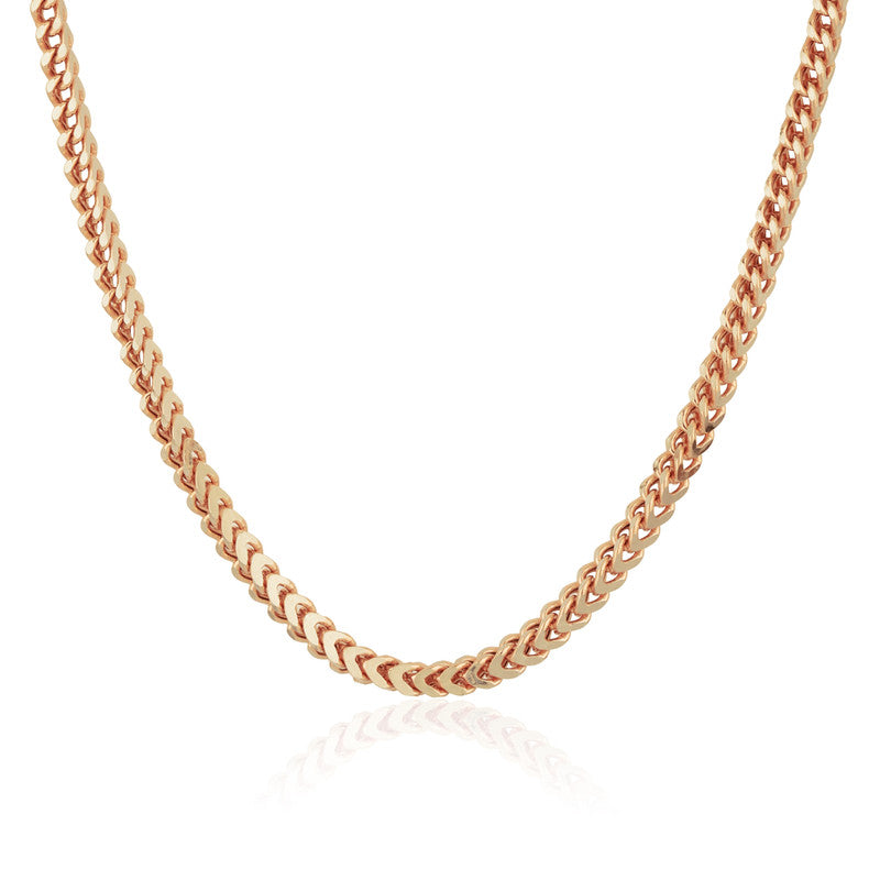 Classy Marvel 925 Silver Rose Gold Chain