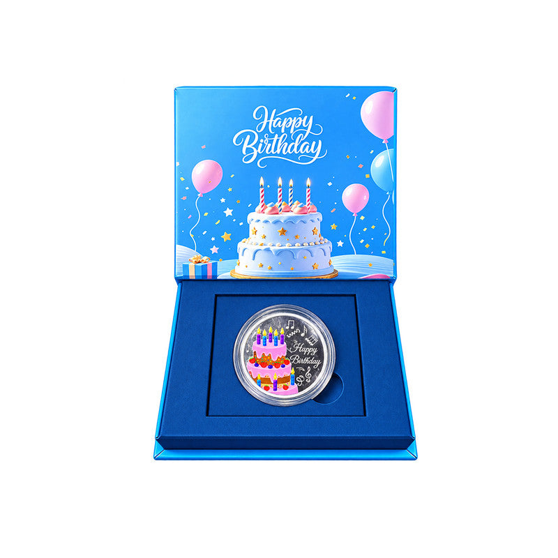 Happy Birthday 999 Pure Silver Coin With Gift Box