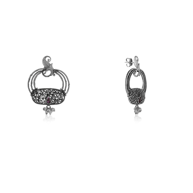 Vintage 925 Silver Earrings - Timeless Elegance