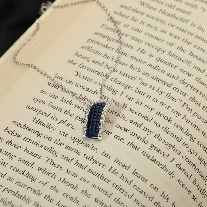 925 Silver Princess Cut Pendant