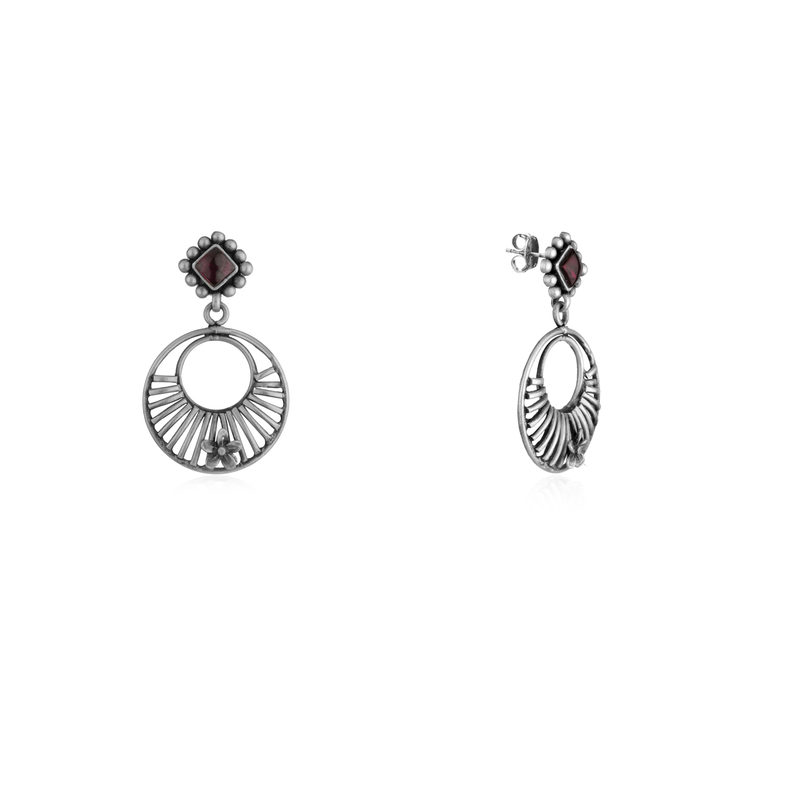 925 Silver Filigree Earrings - Bella Donna