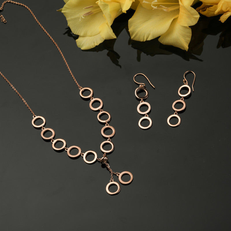 925 Silver Link Ring Necklace