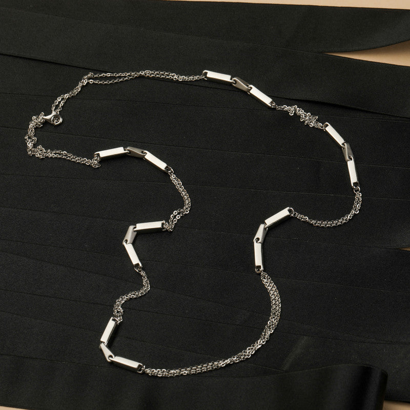 925 Silver Solid Cuboid Chain