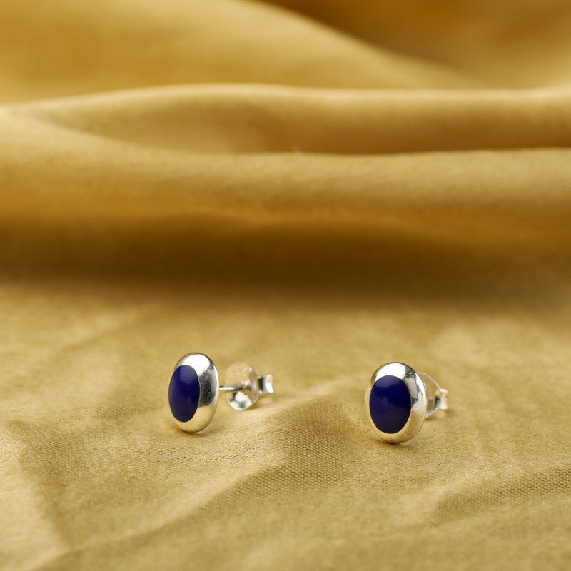 925 Silver Oval Hoop Earrings