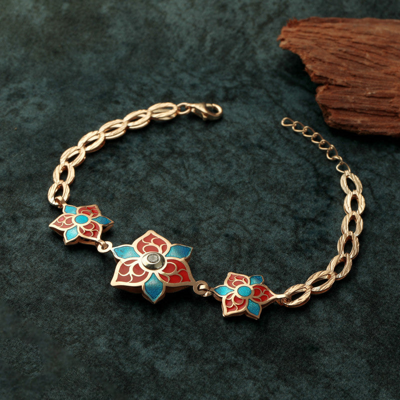 Queen Petals Silver Bracelet