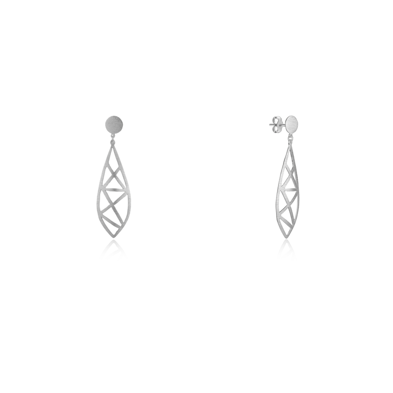 Geometric Silver Earrings