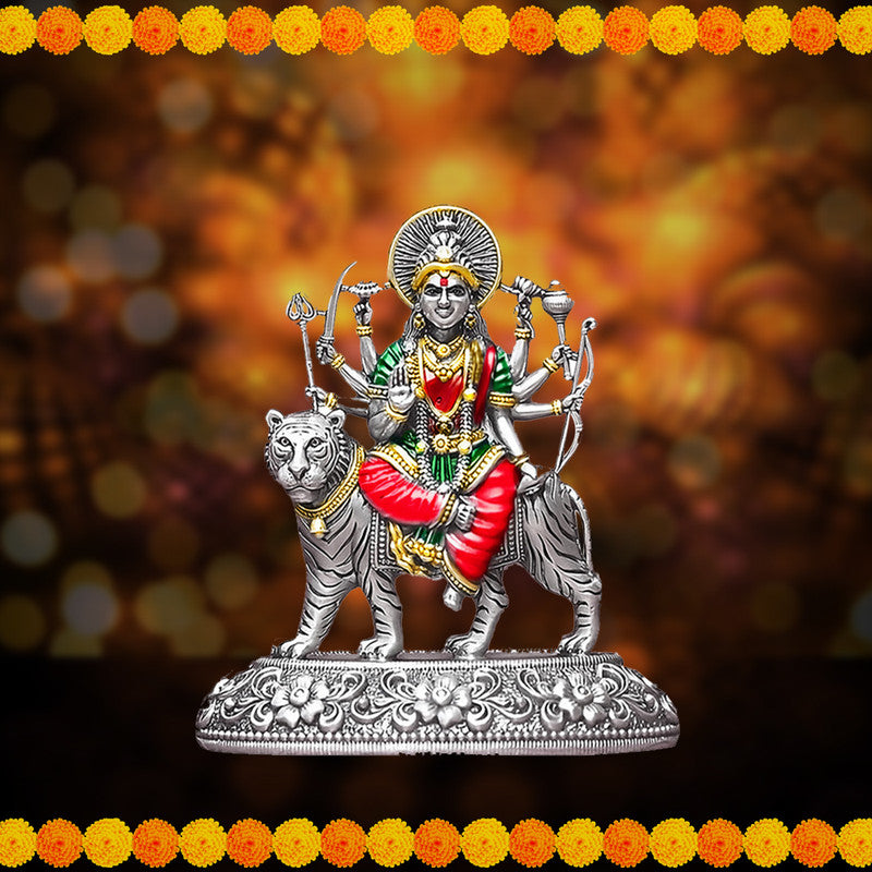 925 Silver Durga mata idol prop best gift for navratri