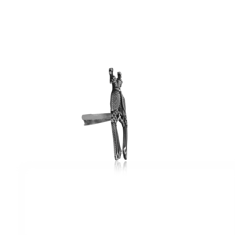 925 Oxidized Silver Peacock Ring product image – classic sterling silver jewellery with polished finish.