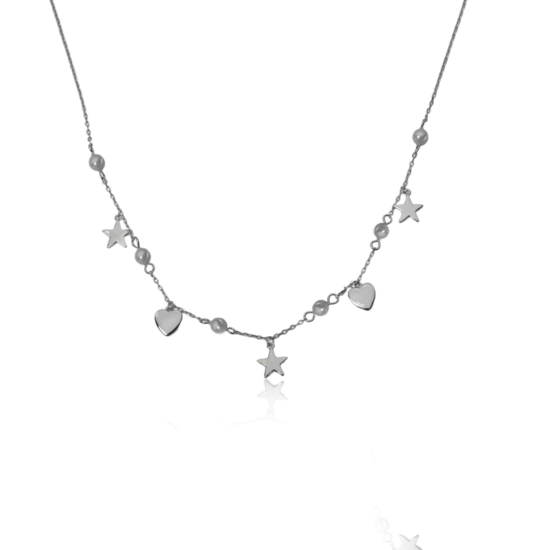 925 Silver Aurora Accent Necklace with elegant pendant design, perfect for festive occasions and everyday wear.