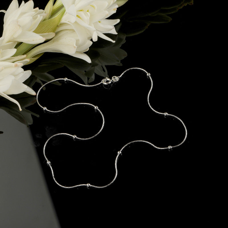 Pure 925 Silver Ball Chain perfect for Raksha Bandhan, Diwali, and wedding gifts