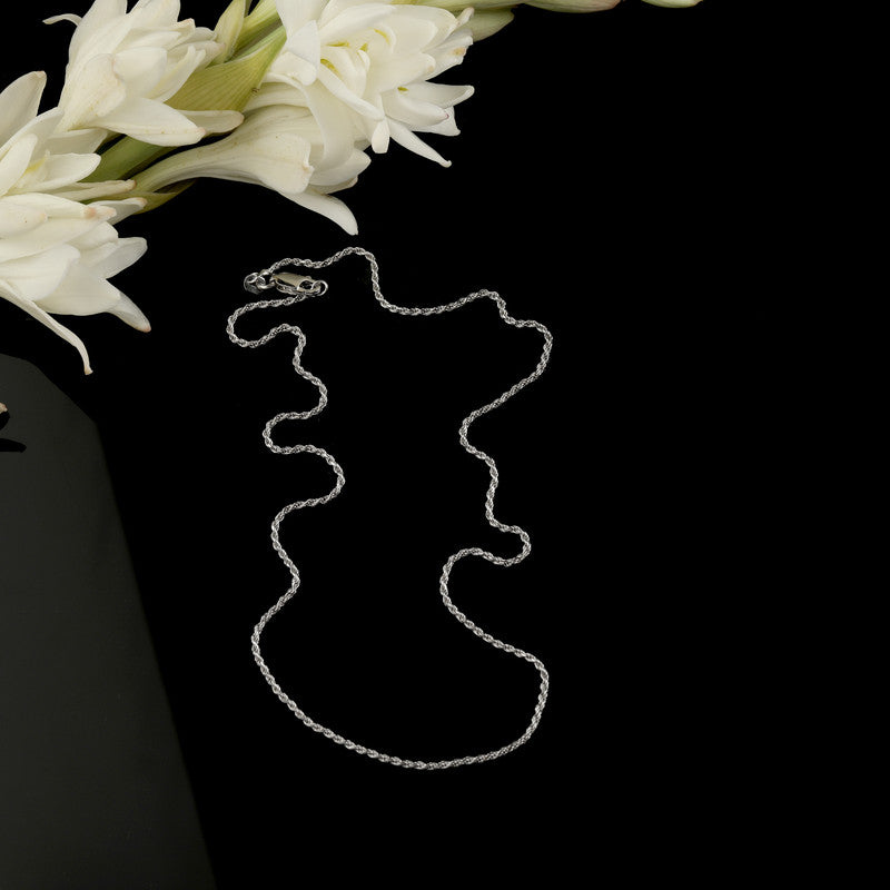 Pure 925 Silver Braided Chain perfect for Raksha Bandhan, Diwali, and wedding gifts