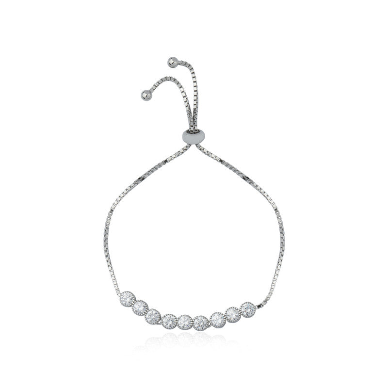 925 Silver Bubble Bracelet – Elegant festive jewelry for Diwali, Navratri, and gifting
