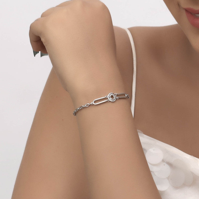 Chic festive look with 925 Silver Butterfly Charm Bracelet – Perfect for Rakhi & Diwali celebrations