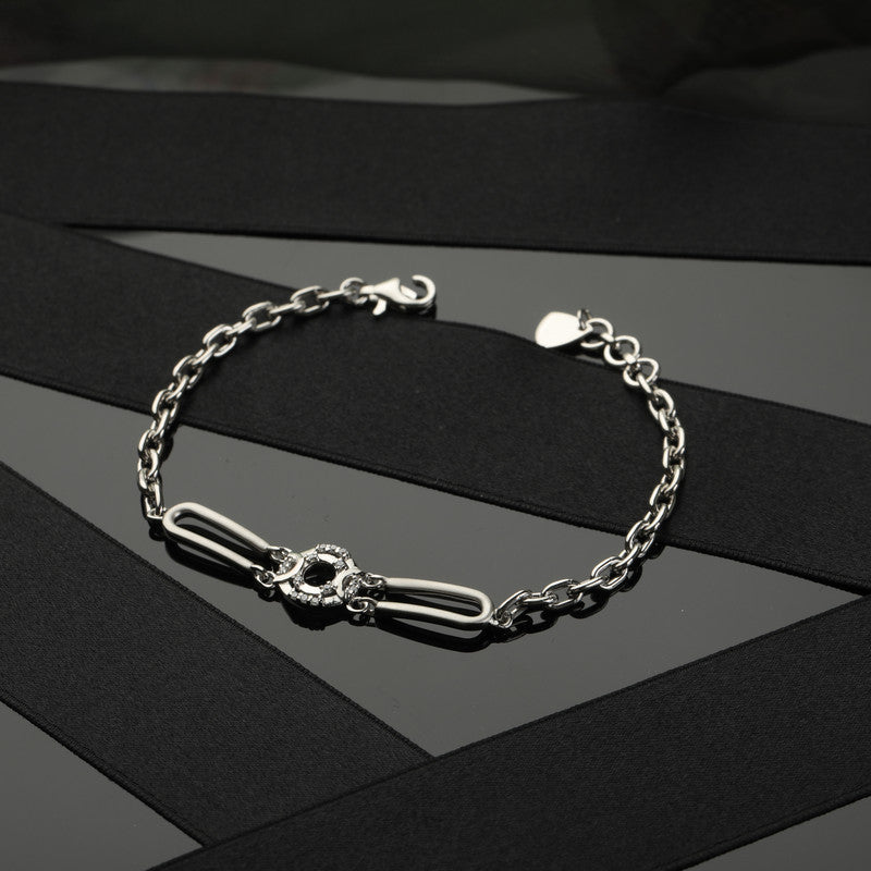 Elegant 925 Silver Butterfly Charm Bracelet – Ideal silver gift for Diwali, Karva Chauth, and Raksha Bandhan.