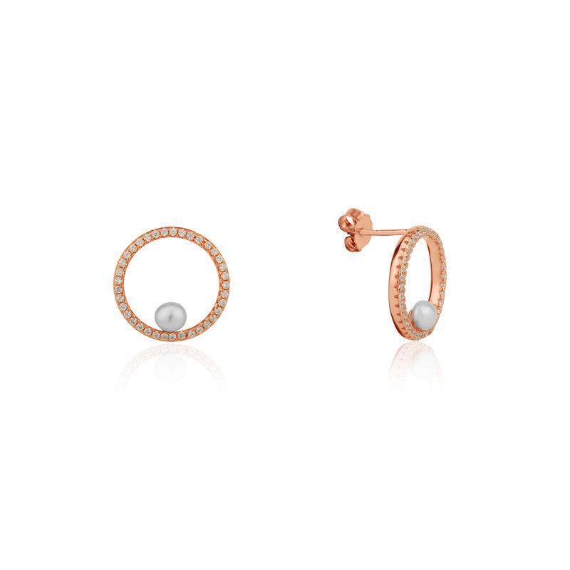 925 Silver Circle of Pie Earrings showcased – Karwa Chauth jewelry present for wives