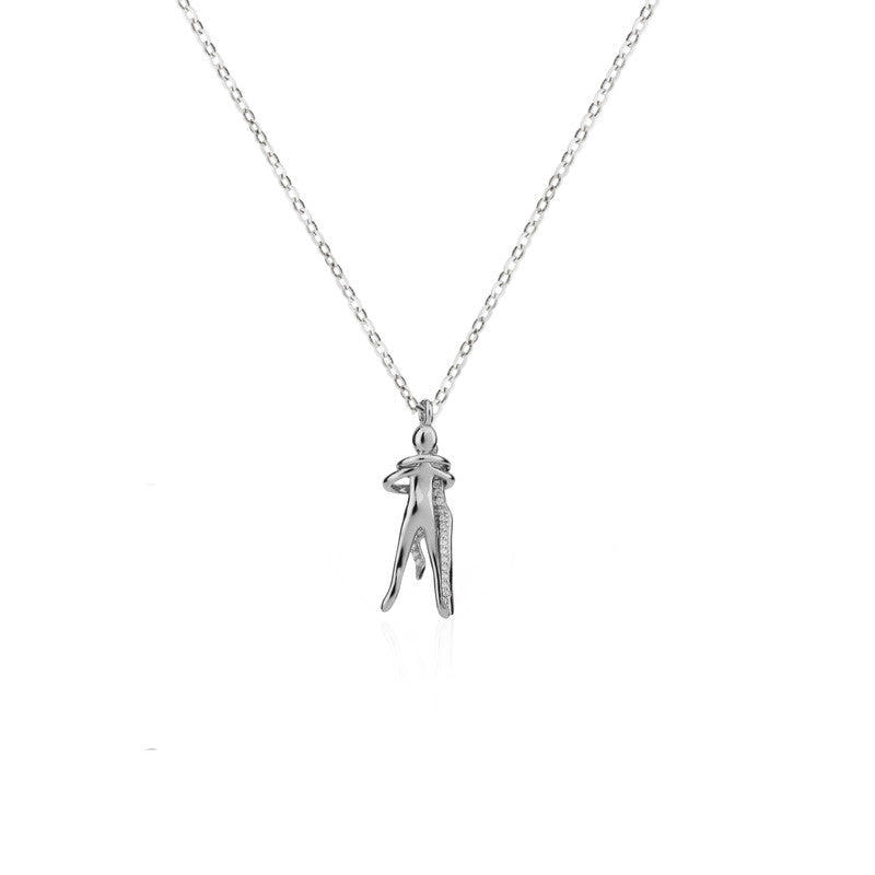 925 Silver Couple Kiss Pendant for Diwali gifting, romantic festive jewelry for couples