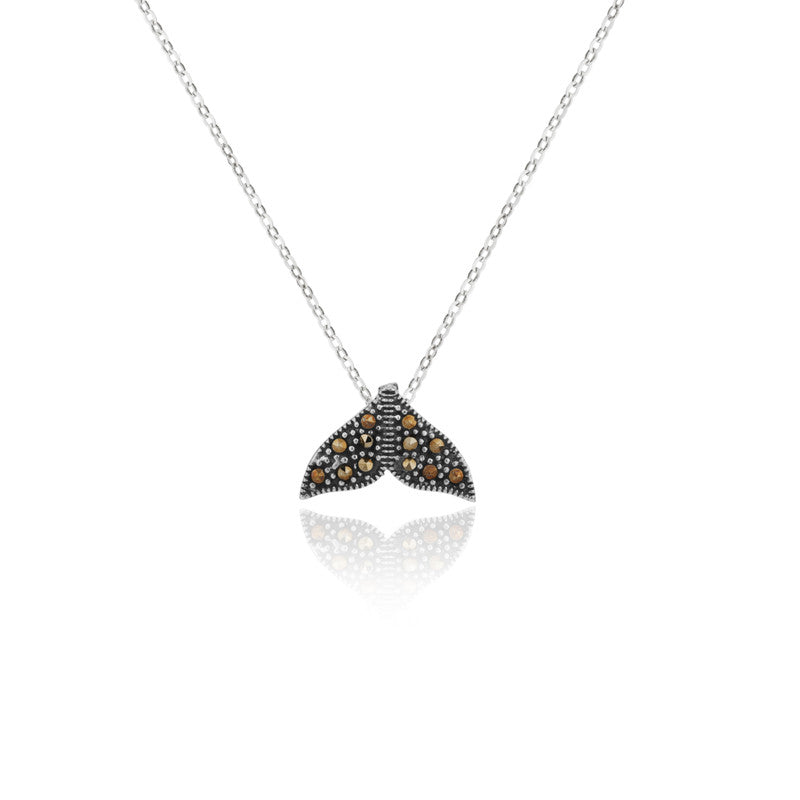 925 Silver Dolphin Tail Pendant for Diwali gifting, elegant festive jewelry