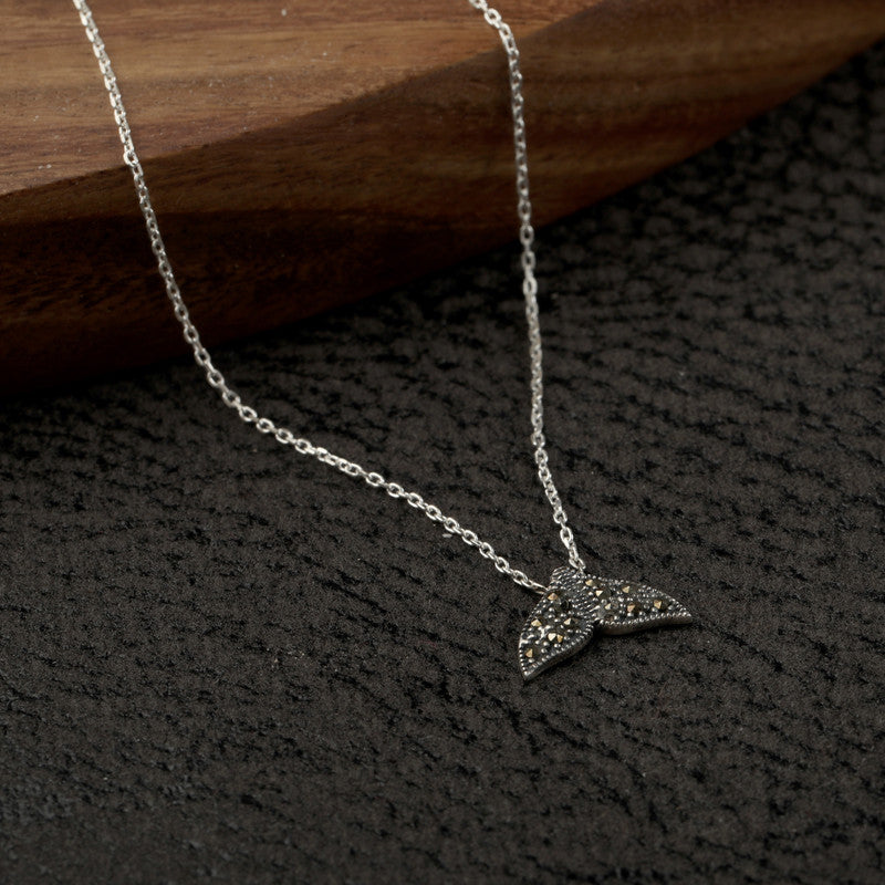 Pure 925 Silver Dolphin Tail Pendant perfect for Raksha Bandhan, Diwali, and special occasions