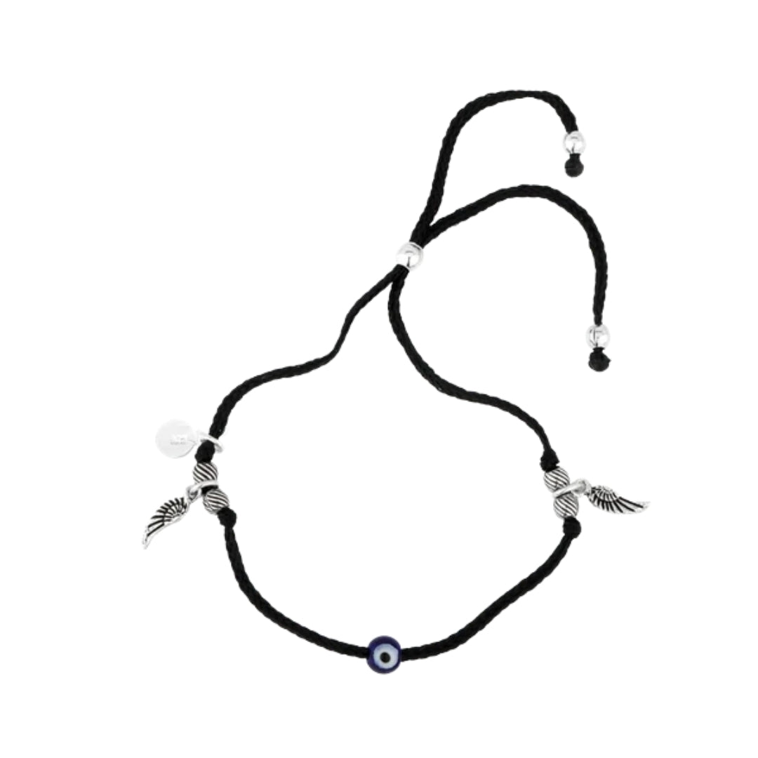 925 Silver Evil Eye Leaf Anklet – Elegant festive jewelry for Diwali, Navratri, and gifting