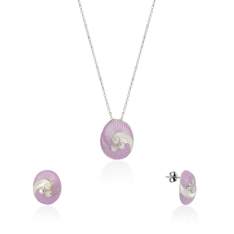 925 silver fantasy pendant set photographed on plain white background