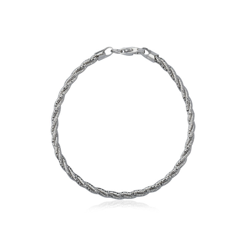 925 Silver Flexi Twist Bracelet – Elegant Sterling Silver Jewelry for Rakhi, Diwali & Festive Gifting