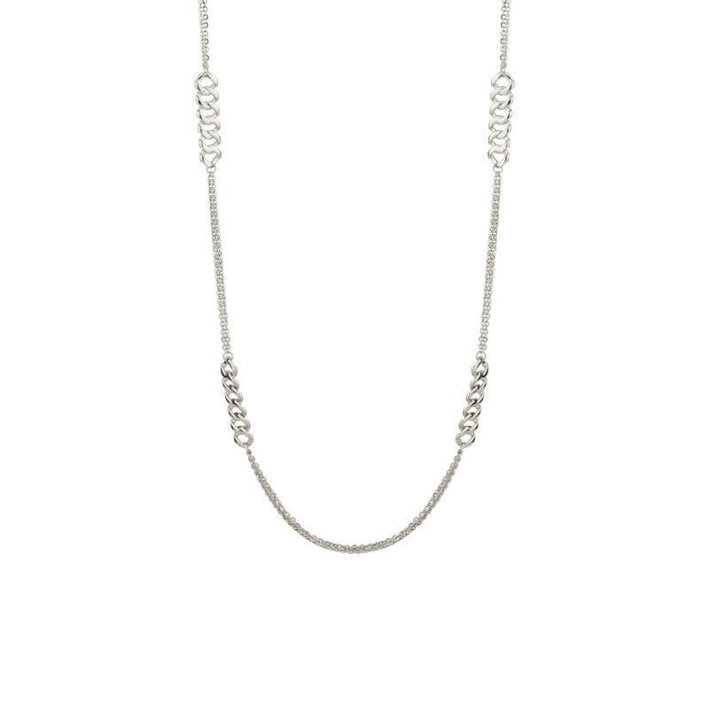 925 Silver Layered Circle Chain ideal for festive jewelry collections, perfect for Diwali gifting