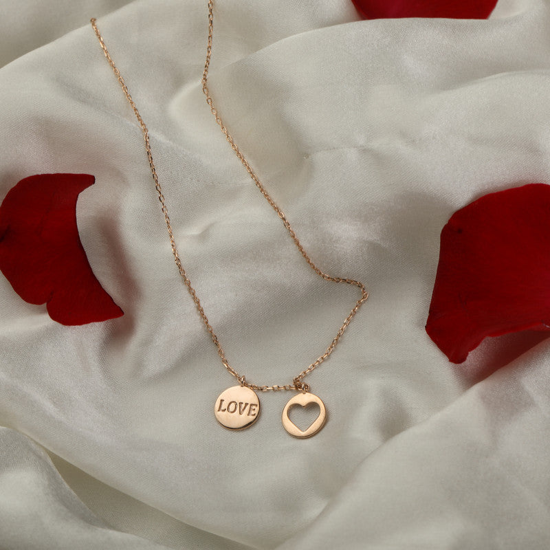 prop of 925 Silver Love Heart Pendant Necklace – sparkling festive silver heart jewelry