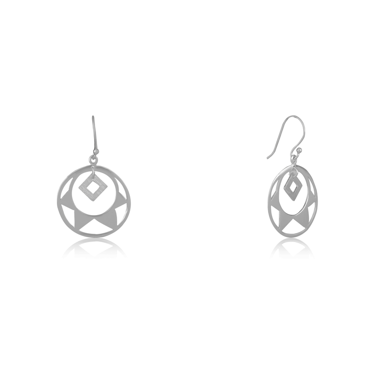 925 Silver Radiant Rounds Earrings product image – classic sterling silver jewellery with polished finish.