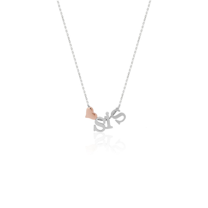Elegant 925 Silver Sister Necklace – meaningful silver jewelry gift for sisters on Raksha Bandhan, Diwali, and special occasions.