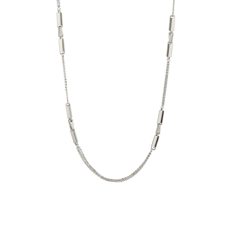 925 Silver Solid Cuboid Chain Bracelet close-up – stylish festive jewelry for Diwali, Christmas, and wedding gifting.