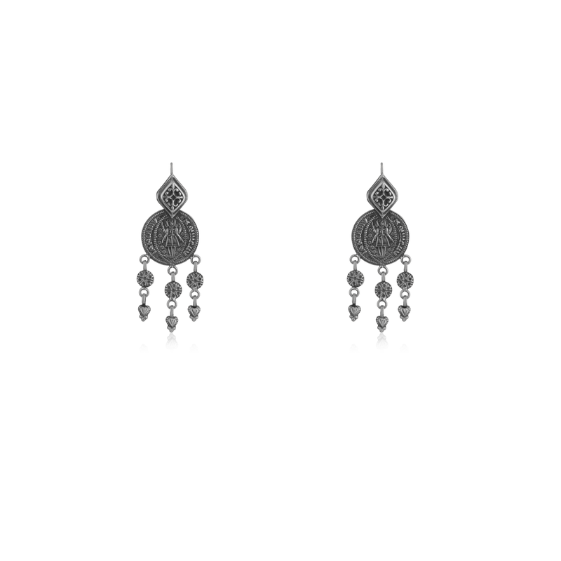 925 Silver Tassel Earrings with bohemian chic tassel design, perfect for festive occasions and daily wear.