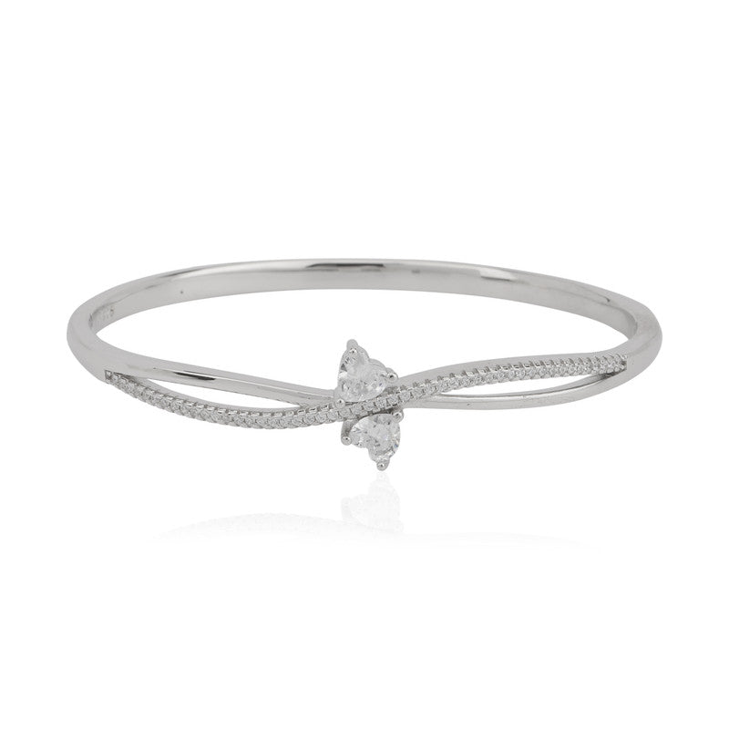 white background with 925 Silver Twisted Bracelet – Ideal Festive Jewelry Gift for Raksha Bandhan & Special Occasions