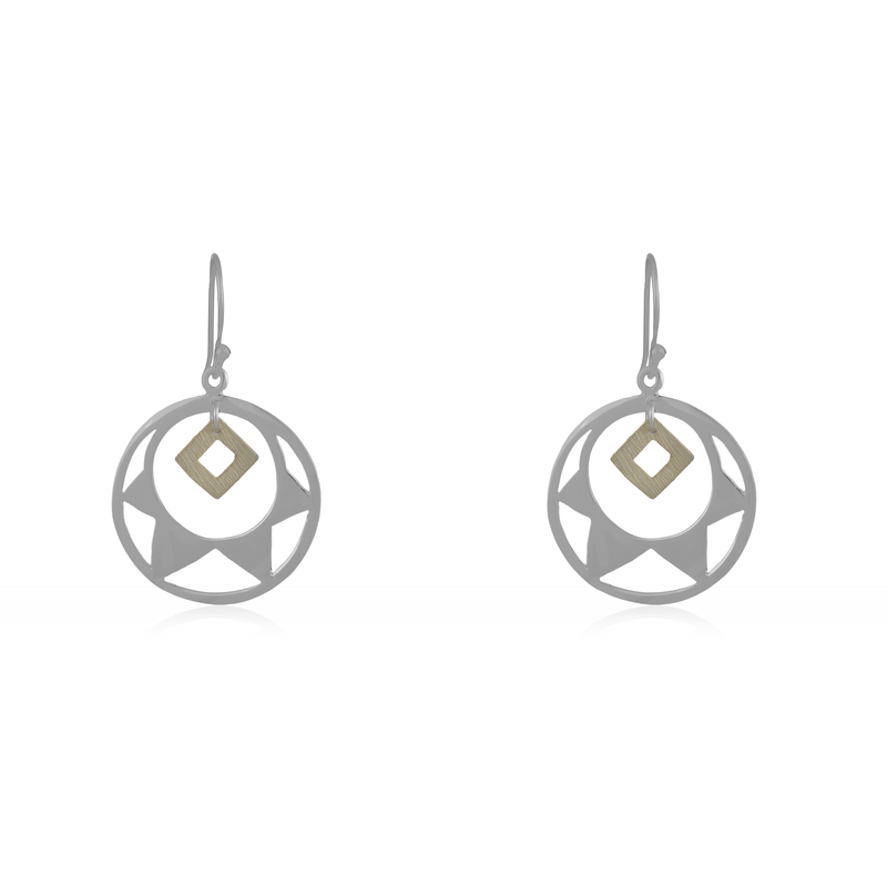 925 Sterling Silver Glittering Gemstone Earrings for Women