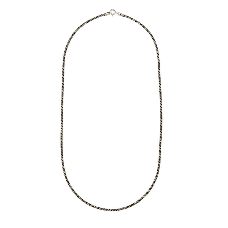 925 Sterling Silver Mamba Chain Necklace for Men – Heavy Designer Snake Style Silver Chain