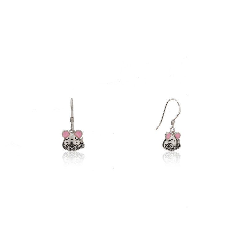 Pure 925 silver cat stud earrings – cute festive jewellery for women, ideal for Diwali, Navratri, and gifting.