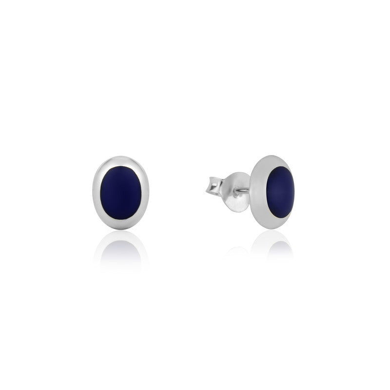 Pure 925 silver oval hoop earrings – minimalist festive jewellery for women, ideal for Diwali, Navratri, and gifting